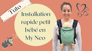 Installer bébé dans le porte-bébé My Neo de chez Néobulle