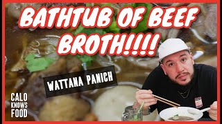 BATHTUB OF BEEF BROTH!!!! 🥩 🍜  Wattana Panich (วัฒนาพานิช ก๋วยเตี๋ยวเนื้อ) Caloknowsfood