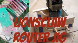 demo of the JEM floydrose lionclaw router jig i made