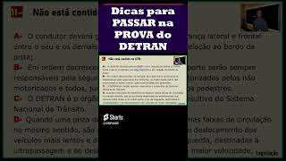 PROVA de LEGISLAÇÃO de TRÂNSITO do DETRAN 2024. SIMULADO do DETRAN 2024. EXAME TEÓRICO DETRAN 2024