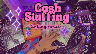 Cash Stuffing | Sinking funds | Universe Roll ✨️| Budgeting | Saving money