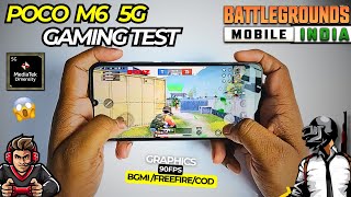 Poco M6 5G ⚡| Gaming Test 🔥| BGMI/PUBG Test 😍| Best Budget 5G Gaming Smartphone 🔥