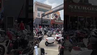 Sounds from Main Street in Sturgis. 2024 Rally. #motorcycle #shorts #sturgis