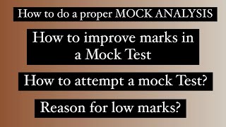 How to analyse a mock test || How to improve english for SSC CGL || How to attempt SSC CGL #cgl #ssc