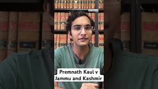 Brief explainer on one of the first cases that dealt with Article 370 of the Constitution #kashmir