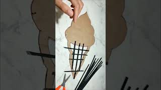 Paper craft wall hanging | Paper flower wall decor #shorts #ytshorts #youtubeshorts #viral #trending