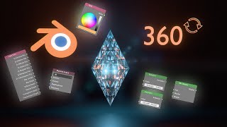 Левитирующий кристалл в Blender для начинающих. Render animation tutorial for beginners