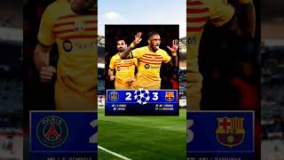 PSG vs Barcelona 2-3 Liga Champions 2023/2024 #psg #barca #uefa #shorts