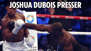 LIVE: Joshua and Dubois hold a press conferences following their IBF heavyweight world title fight