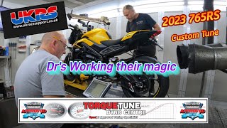 2023 Street Triple 765RS Dyno Tune | RapidBike | UK Race Support | Torque Tune Dyno | Dr’s at work