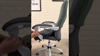 One Piece Office Chair Slipcover - How to Install #officedecor #officechair #officeseat #slipcover