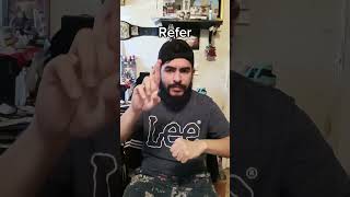 Refer, Reference, Relay ASL#asl #deaf #signlanguage #shorts #fyp