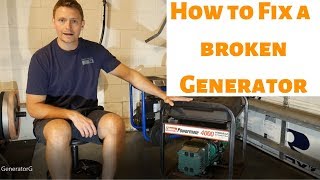 How to diagnose and fix a generator that will not run