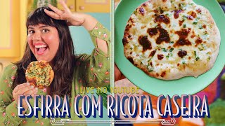 ESFIRRA DE QUEIJO COM RICOTA CASEIRA AO VIVO