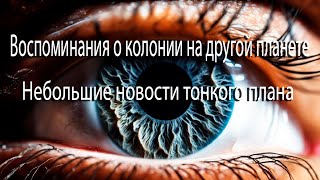 Мои последние воспоминания о колонии на другой планете | Небольшие новости тонкого плана