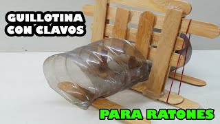 increíble Trampa de Guillotina Para Ratones AUTOMATICA con Botella -- TUTORIAL - YMX supervivencia