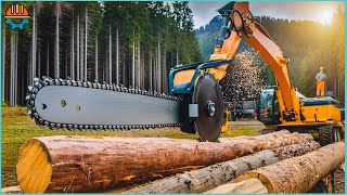 Amazing Dangerous Skills Fastest Chainsaw Machines Big Tree Felling At Another Level