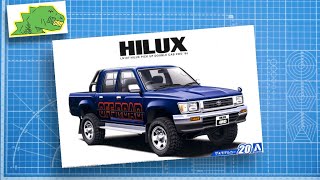 Обзор 1/24 Toyota HiLux Pick Up Double Cab (05228) by Aoshima