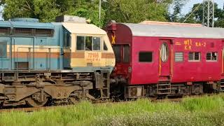 KONKAN RAILWAY INSPECTION VAN SHUNTING BY TWIN WDG4D