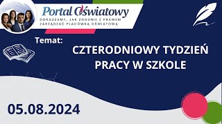 Czterodniowy tydzień pracy w szkole