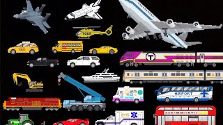 My best vehicles 2 - planes,boats,trains,and farm vehicles - the kids picture show