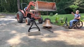 MOUNTING & RINGING of an Antique bell.More @Achiever hard life