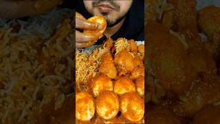 Spicy Egg Curry & Chicken Leg Curry 😋🥚🍗 #asmr #mukbang #eatingexpress #eatingshow #food