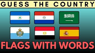 Guess the Flags | Country Flags with WORDS🚩🅰️🅱️ | Guess the Country | Trivia Circus