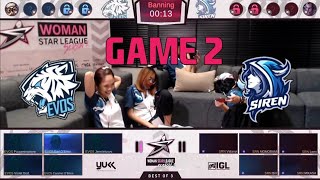 Siren Moon VS Evos Lynx Game 2 - WSL S2