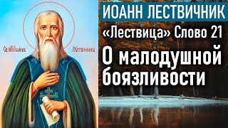 О малодушной боязливости, или страховании. Слово 21 / «Лествица» преподобного Иоанна Лествичника