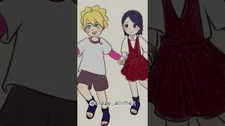 Sarada & Boruto  don't you cry  @crazy_animez383