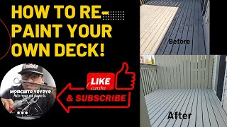 how to repaint your deck