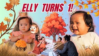 Elly's First Birthday Vlog | An Autumn Themed Birthday Celebration | Pinoy Family in America Vlog