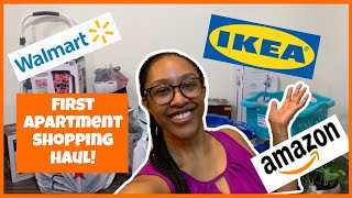 APARTMENT SHOPPING HAUL - First Apartment - IKEA, Walmart, Amazon & More! - Dallas - PART 1