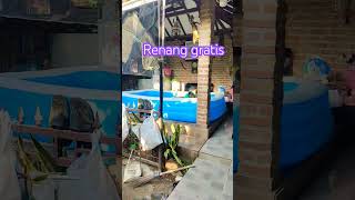 Renang gratis. 10x renang berdua, dpt kolam 3x1,5 meter#kolamrenang #balon #renang #kumkum