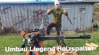 Umbau 🛠️Liegend Holzspalter🪓 /  Jansen Versand HS-12A53 / Brennholz/ Multicar