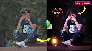 Snapseed New 💔Broken Photo Editing 2023 | Alone Photo Editing 2023 | Night Background Editing.