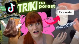 TRIKI NA POROST WŁOSÓW Z TIKTOKA!!  WŁOSOMANIACZKA OCENIA #01