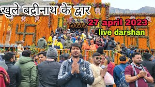 Badrinath opening ceremony 2023 || Badrinath kapat open||