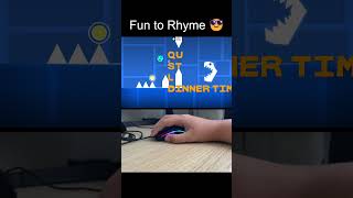 Fun To Rhyme in Geometry Dash! #shorts