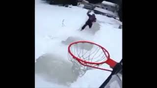 DUNKING A BASKETBALL ON ICE SKATES 10 HOURS SPECIAL