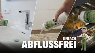 Einfach Abfluss reinigen mit bio-chem | Rohrreiniger gegen starke Verstopfungen