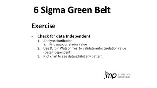 Check Data Independent using JMP