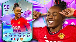 OMG SHE'S INSANE! EAFC24 Future Stars Academy Malard Evolution Player Review!