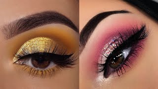 Yellow VS Pink 💗💛 Eye shadow/Lipstick💄/Heels👠/Dress👗/Bags 👛/Hairband.🌸#youtube