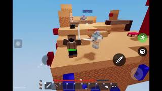 Block clutching  (Bedwars Roblox)