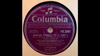 Felix Mendelssohn And His Hawaiian Serenaders ‎– Hawaiian Memories No.7 (1945)