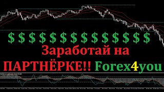 Зарабатывайте деньги на партнёрской программе Forex4you!