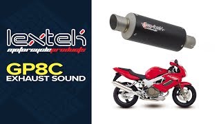 Lextek GP8C Exhaust Sound: Honda VTR1000 (All years)