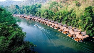 #1 Thailand Top Floating Villas in Kanchanaburi, Thailand -- The FloatHouse River Kwai Resort.